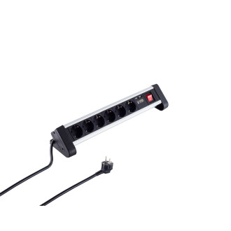 Tablepowersocket 6-way with USB Charger