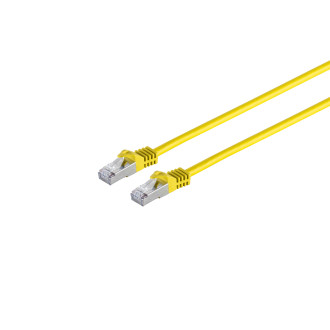 RJ45 patchcable w. CAT 7 rawcable PIMF yellow 30