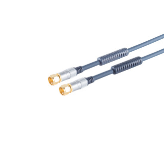 Home-Cinema F-connecting cable, 15m, Ferrit
