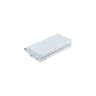 Patchpanel Cat.6A, 12-Port lightgrey