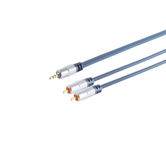 Home-Cinema 3.5mm pl. - 2x RCA pl. 10m
