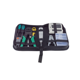 Tool set, network, 10-parts, with bag