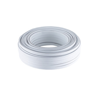 Speaker cable, 2 x 2.5mm², white, 50m