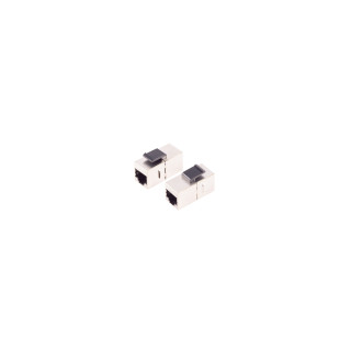 RJ-45 keystone coupler, Cat. 6, STP, 24 pieces