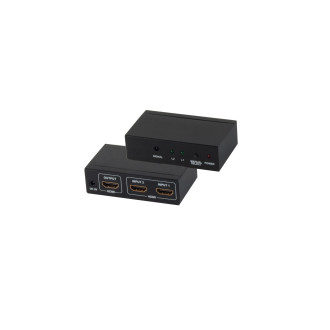 HDMI Switch 2x1, metal, 4K30Hz, black