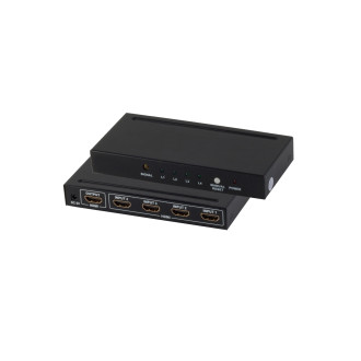 HDMI Switch 4x1, metal, 4K30Hz, black