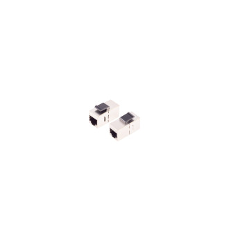 RJ-45 keystone coupler, Cat. 6A, STP, 24 pieces