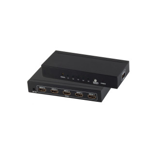 HDMI Switch 5x1, metal, 4K30Hz, black