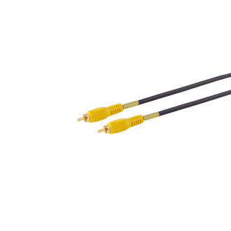 RCA plug to RCA plug, gold plated, 10m