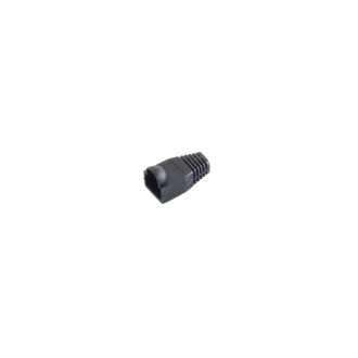 bend relief for RJ45 plug, black