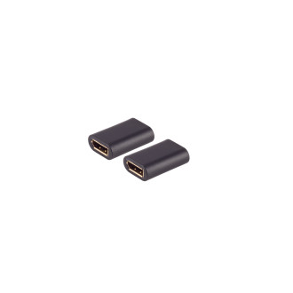 DisplayPort 1.2 coupler, 4K60Hz, black