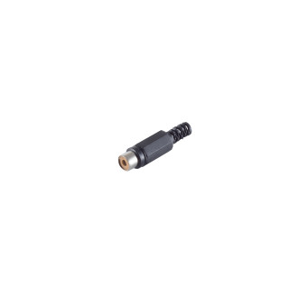 RCA jack, black