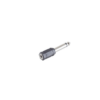 2 pin plug 6,3mm - 2 pin plug 3,5mm