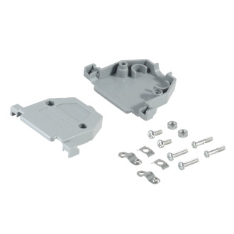 Connector shell. D-Sub. 25-pole. grey