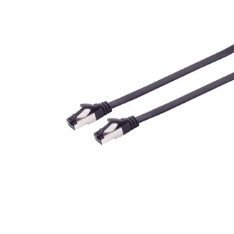 Patchcable Cat. 8.1 flat TPE black 1m
