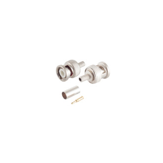 BNC crimp plug, RG 58 U, 50 ohm