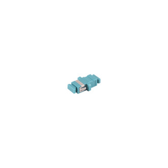 FO coupler, SC-SC, Simplex, aqua