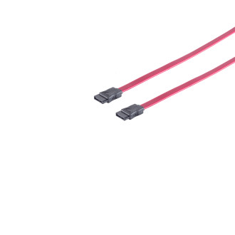 SATA 3Gb/s connecting cable, red, 0.3m