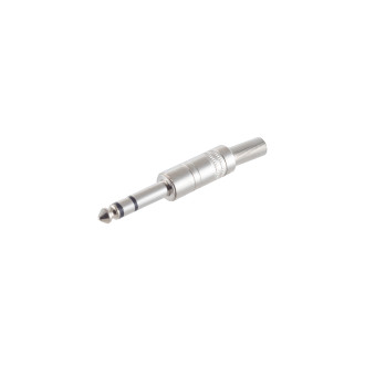 3 pin stereo plug. 6.3mm. metal