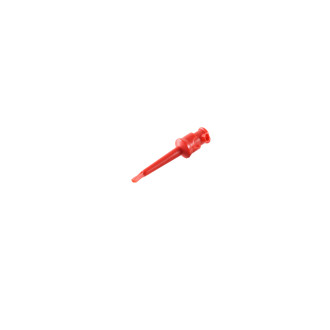 Test tips, short, with hooks, red