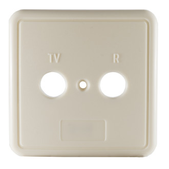 Cover-frame cover for double socket