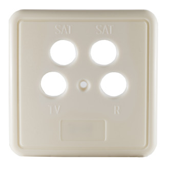 Cover-frame cover for 4-way-socket