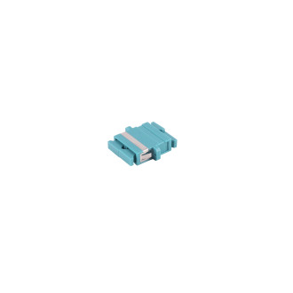 FO coupler, SC-SC, Duplex, aqua