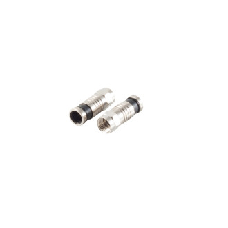 F-compression connector nickel, 7,2mm
