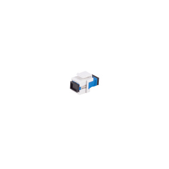 FO keystone coupler, SC-SC, Simplex, blue