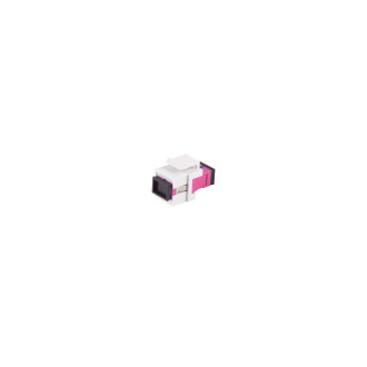 FO keystone coupler, SC-SC, Simplex, violet