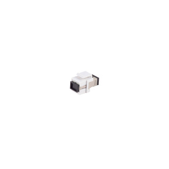 FO keystone coupler, SC-SC, Simplex, beige