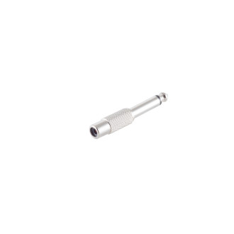 2 pin plug 6.3 mm – RCA jack, metal