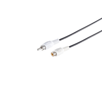 RCA plug - RCA-jack, 2.5m