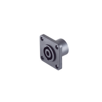 PA panel socket, square, panel mount
