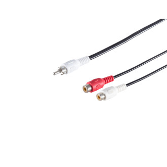 RCA plugs - 2 RCA-jack, 0.2m
