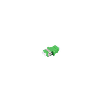 FO coupler, LC-LC, Duplex, green