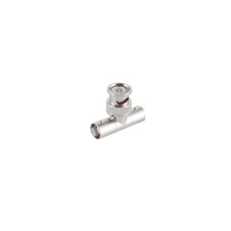 T - adapter, 1 BNC plug to 2 BNC jacks