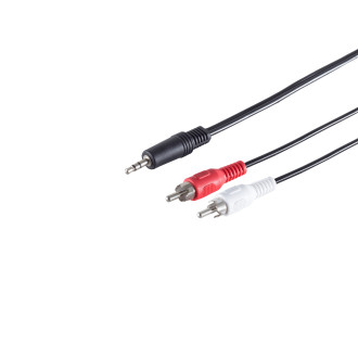 St. plug 3 pin 3.5mm – 2 RCA plugs, 1.5m