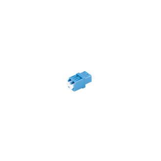 FO coupler, LC-LC, RJ45 Style, Duplex, blue