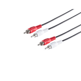 2 RCA plugs - 2 RCA plugs, 0.75m