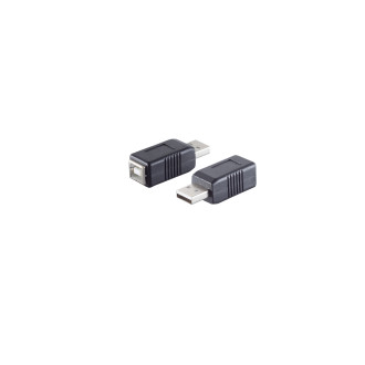 USB-A adapter, USB-B jack, 2.0