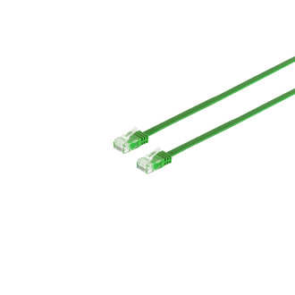 Patchcable Cat. 6 flat, U/UTP, green, 7,5m