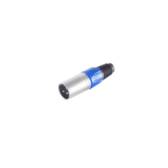 Cannon/XLR plug, blue