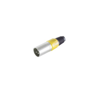 Cannon/XLR plug, yellow