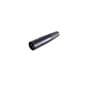 Cannon/XLR plug, black housing