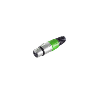 Cannon/XLR jack, green