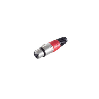 Cannon/XLR jack, red