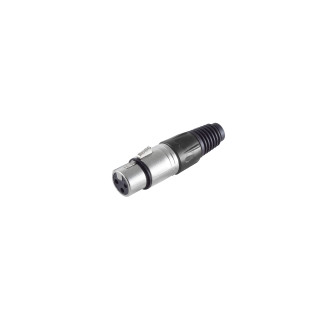 Cannon/XLR jack, black