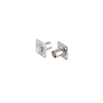 BNC - built-in socket, flange mounting