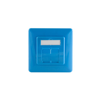 Frame and central plate, blue